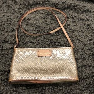 Gold Kate spade cross body purse